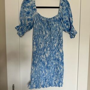 Faithful the Brand Blue TieDye BodyCon Dress